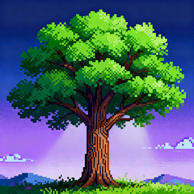 Tree Pixel Art gallery