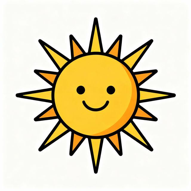 Easy Sun Drawings gallery