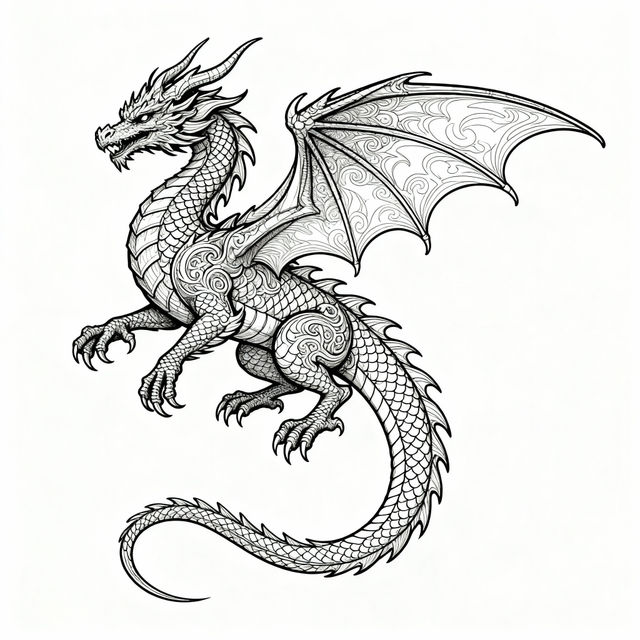 Dragon Pictures To Color gallery