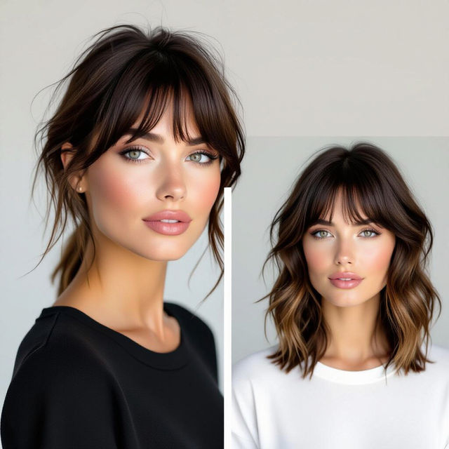 Pictures Of Growing Out Bangs gallery