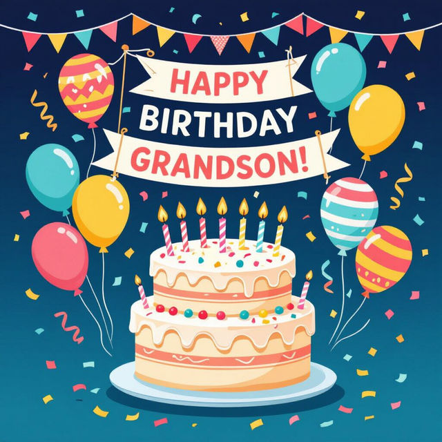 Happy Birthday To My Grandson Images gallery