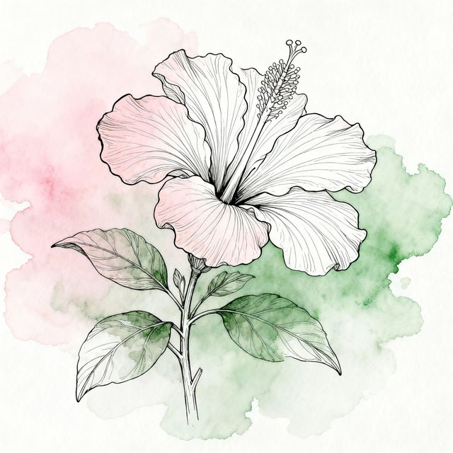 Puakenikeni Flower Drawings gallery