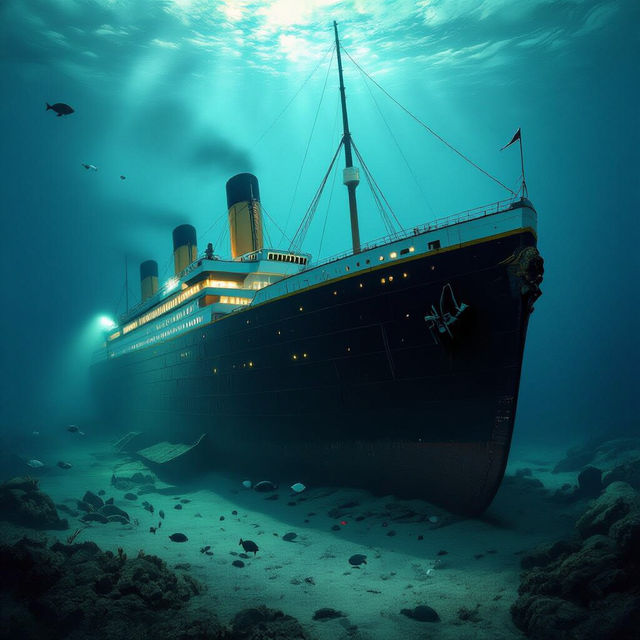 Pictures Of Titanic Underwater gallery