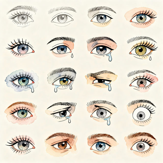 Easy Eye Drawings - Created With AI gallery