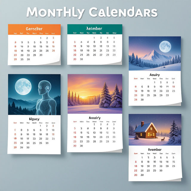 AI Calendar Images gallery