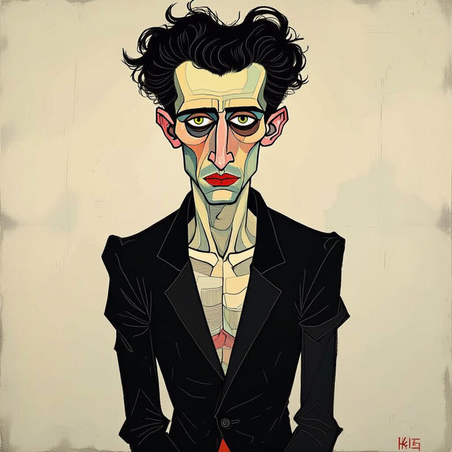 Explore Egon Schiele Art Made With AI gallery