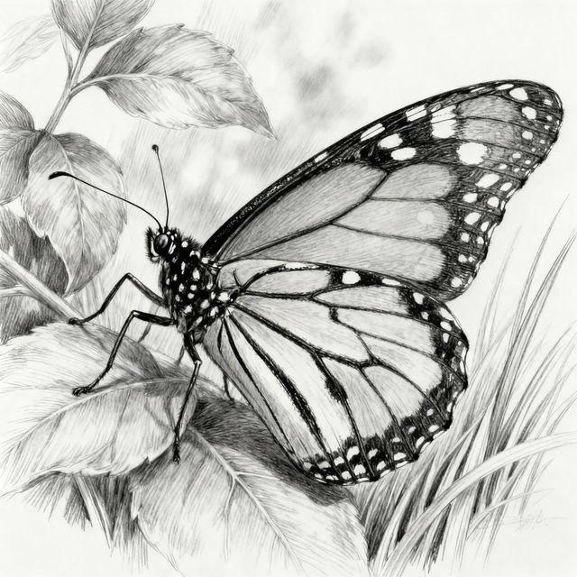 Drawings Of A Butterfly gallery