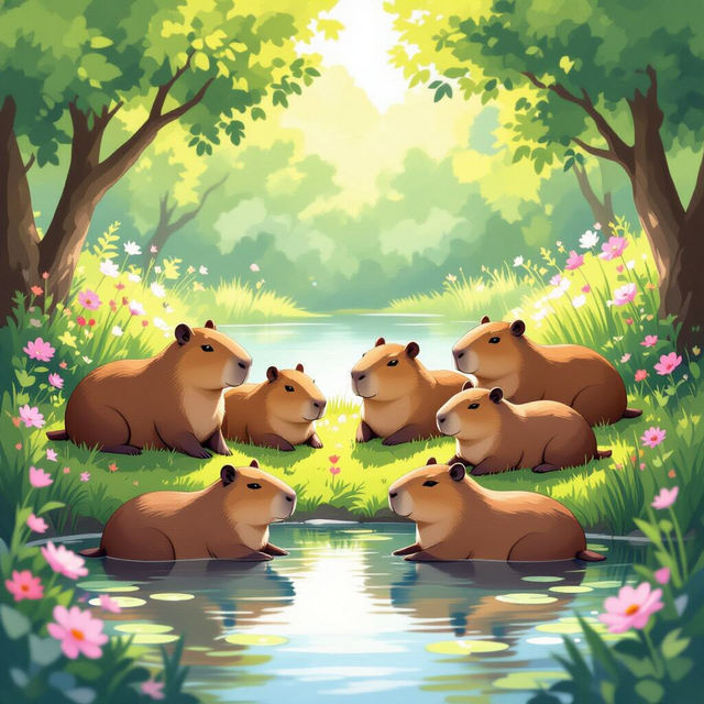 Aesthetic Capybara Wallpapers gallery