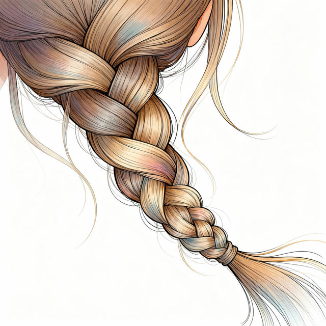 Drawing A Braid - AI Generated Art gallery