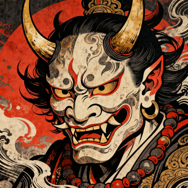 Oni Drawings - Created With AI gallery