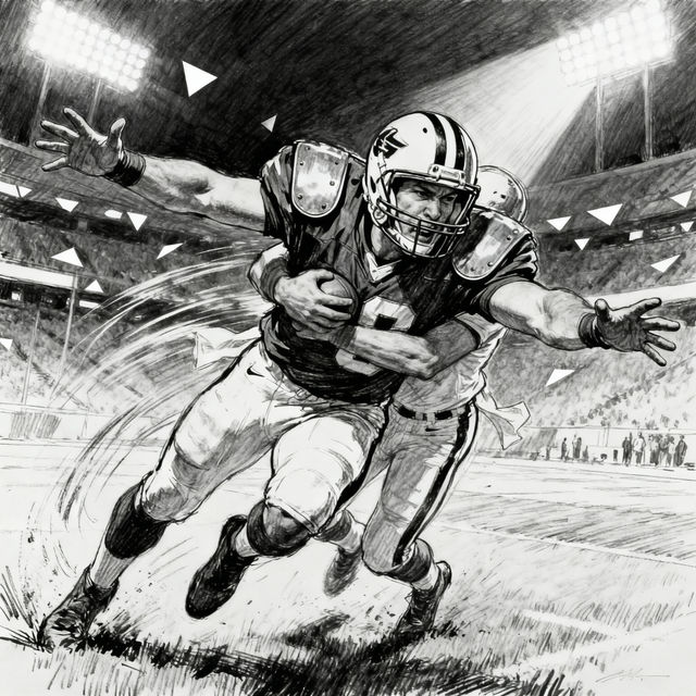 American Football Drawings - Made With AI gallery