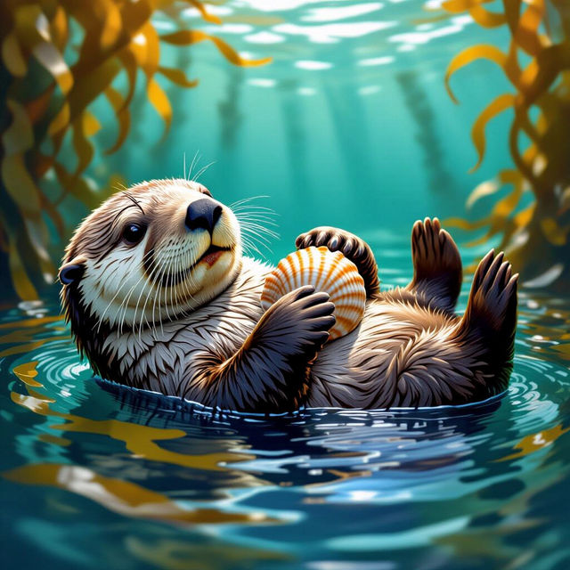 Sea Otter Pictures - Made With AI gallery
