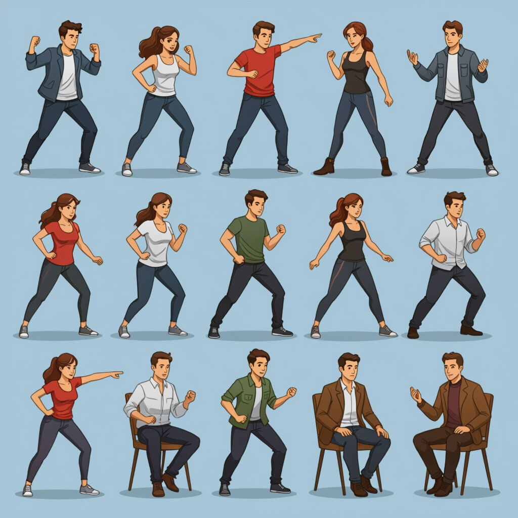 Poses Drawing References - AI Art Generator