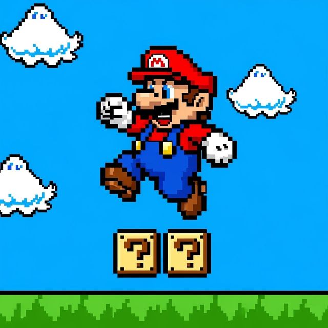 Generate Stunning Mario Pixel Art gallery