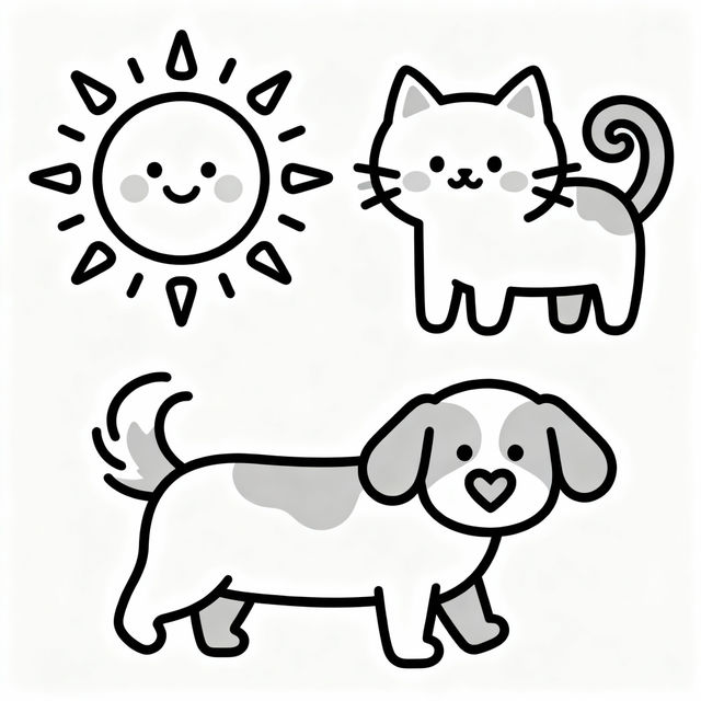 Simple Drawings for Kids to Copy gallery