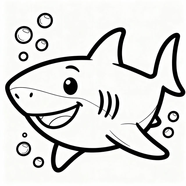 Shark Pictures To Color gallery