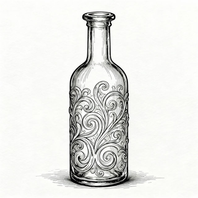 Bottle Drawing Art gallery