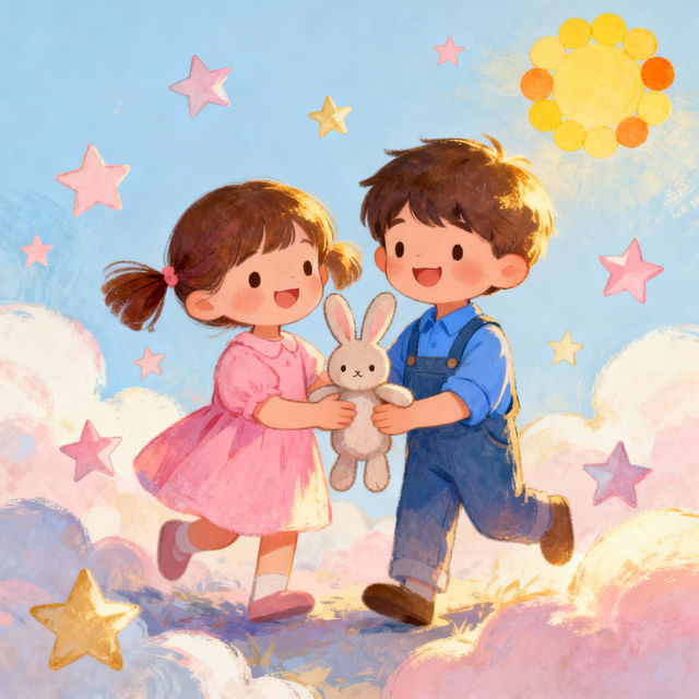 Brother And Sister Drawings - AI Generated Art gallery