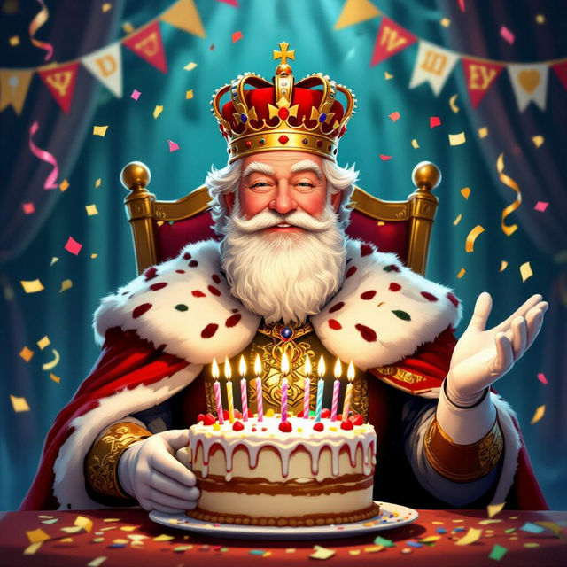 Happy Birthday King Images - Celebrate Royalty with AI Art gallery
