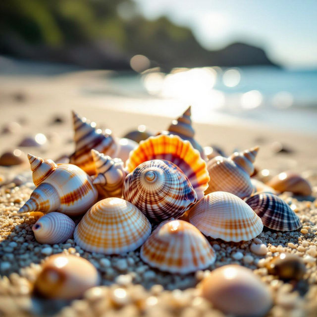 Sea Shell Wall Art - Created With AI gallery