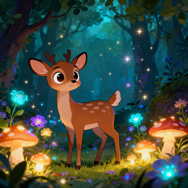 Cartoon Deer Drawings - Made With AI gallery