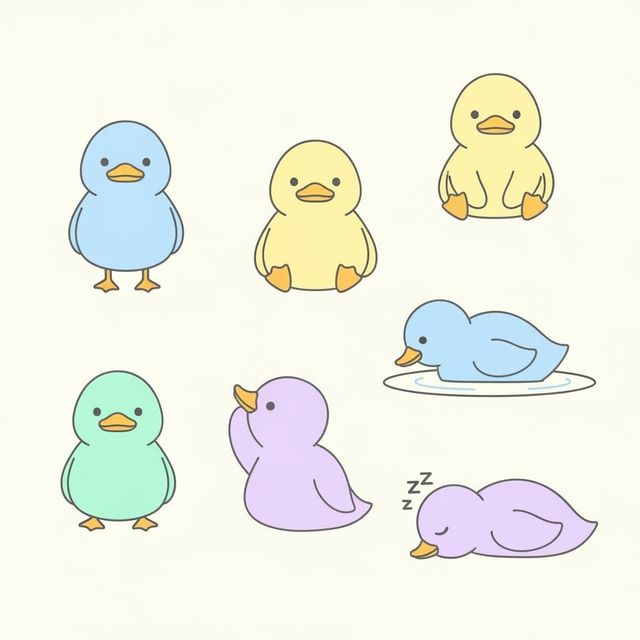 Easy Duck Drawing Gallery gallery