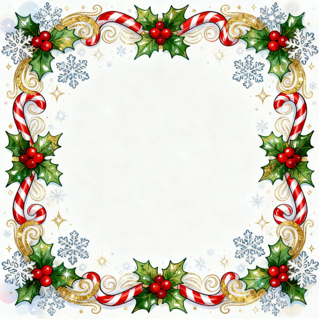 Free Christmas Clip Art Borders - Made With AI gallery
