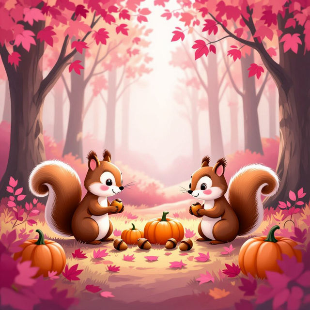 Cute Pink Fall Wallpaper gallery