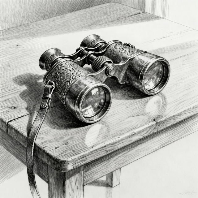 Binoculars Drawing - Made With AI gallery