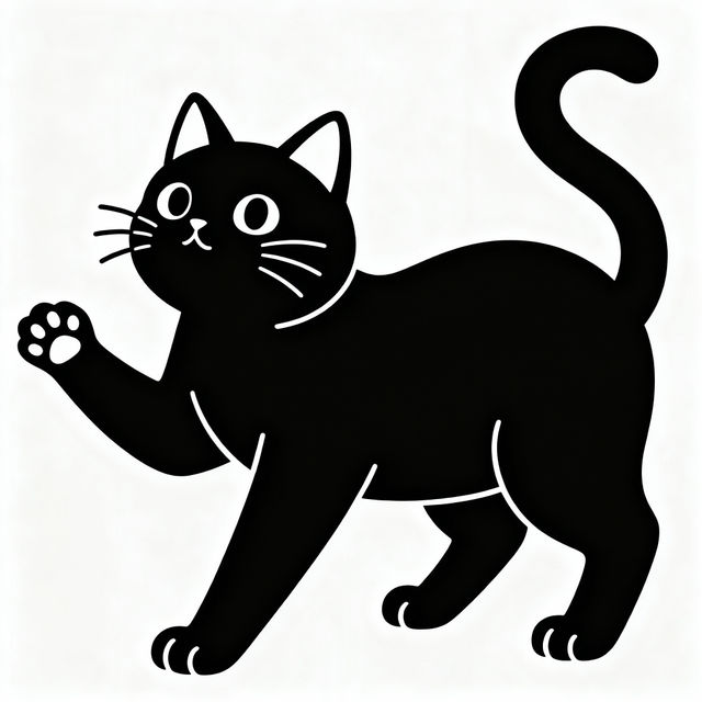 Black Cat Easy Drawing gallery