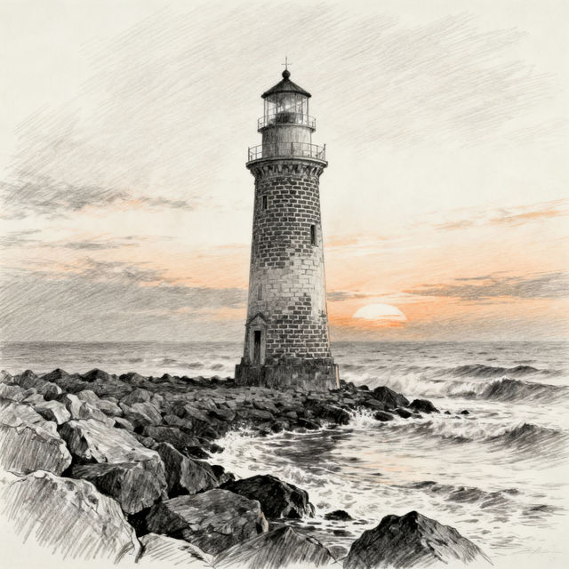 Seascape Drawings - AI Generated Art gallery