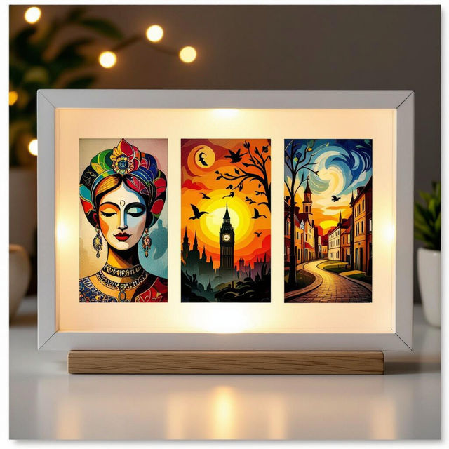 3 Picture Photo Frames - AI Generated gallery