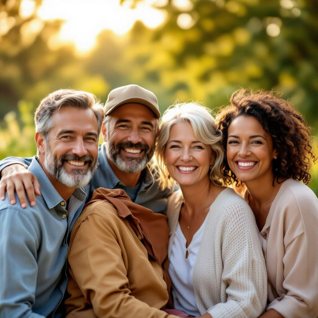 Family Picture Poses for 4 Adults gallery