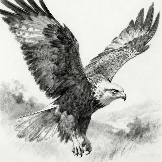 Sketch Bald Eagle Art gallery