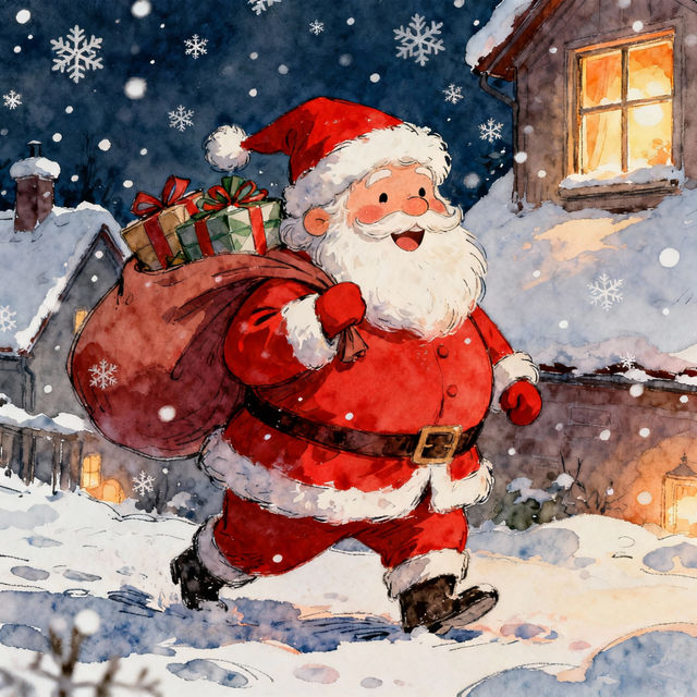 Santa Claus Drawings - Made With AI gallery