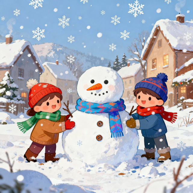 Winter Cartoon Images - Made With AI gallery