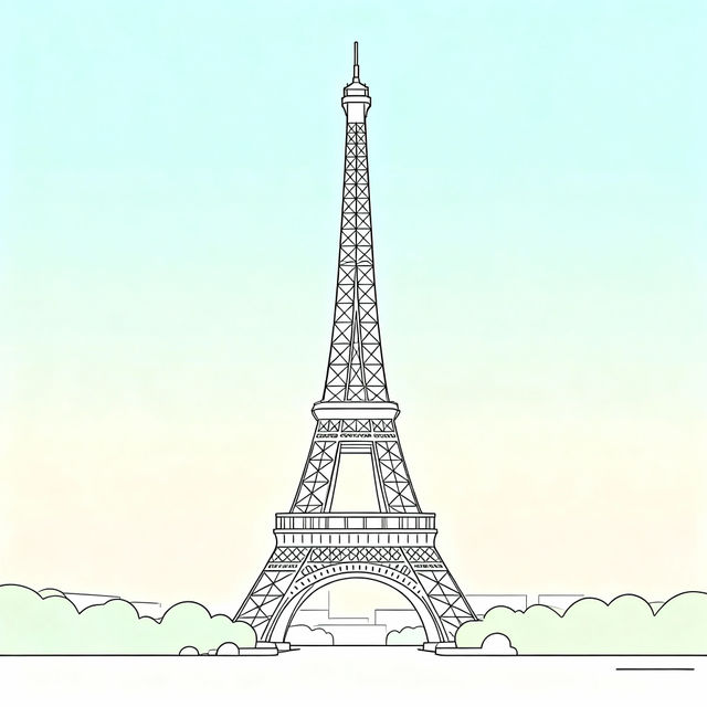 Easy Eiffel Tower Drawings gallery