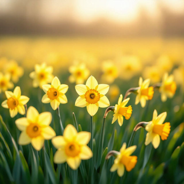 Picture Of Daffodils - AI Generated gallery