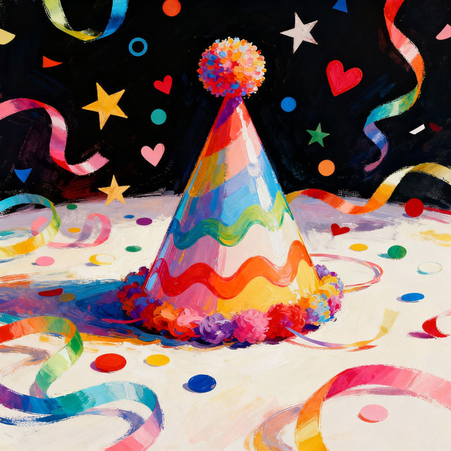 Birthday Hat Drawings - Made With AI gallery