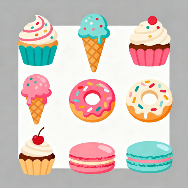 Dessert Clip Art - Made With AI gallery