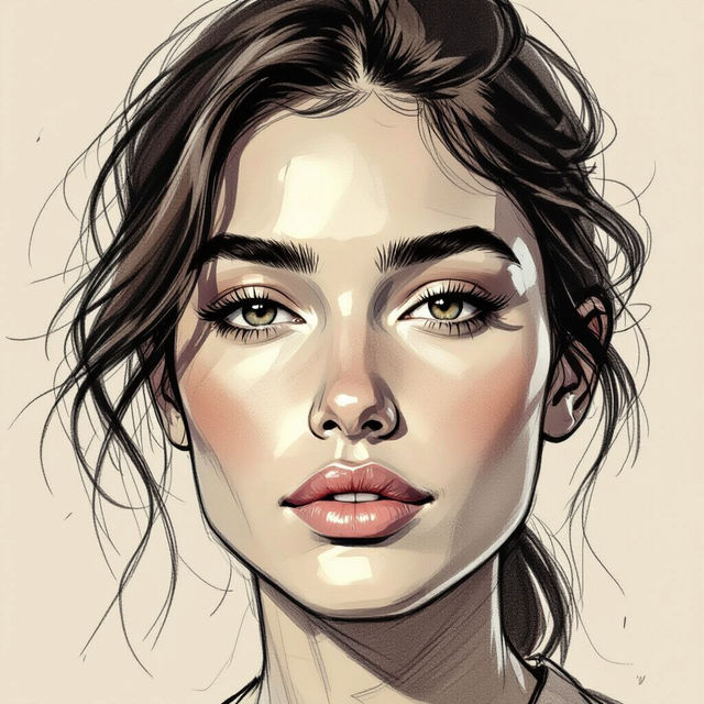 Face Reference Drawing - Made With AI gallery
