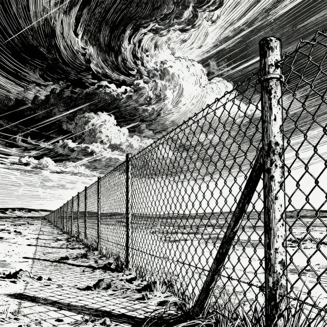 Chain Link Fence Drawings - AI Generated gallery