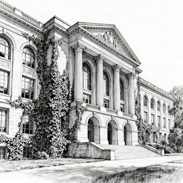 University Drawings - AI Generated gallery