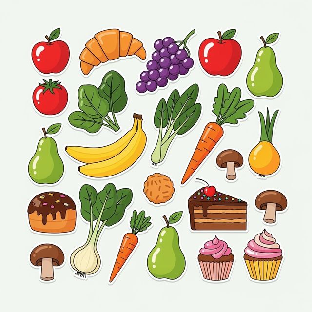 AI Food Clip Art Generator gallery