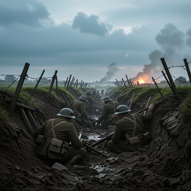Trench Warfare Pictures - AI Generated gallery