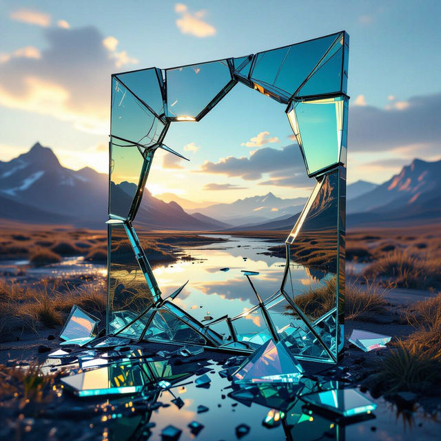 Broken Mirror Art - AI Generated gallery