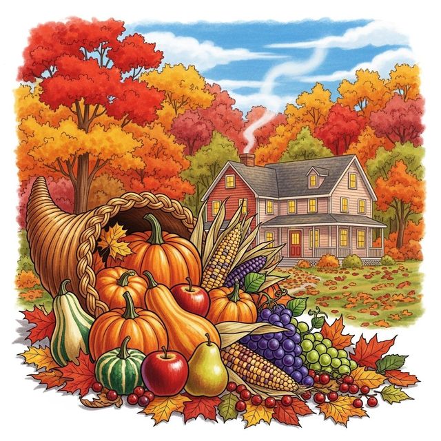 Create Thanksgiving Drawings with AI gallery