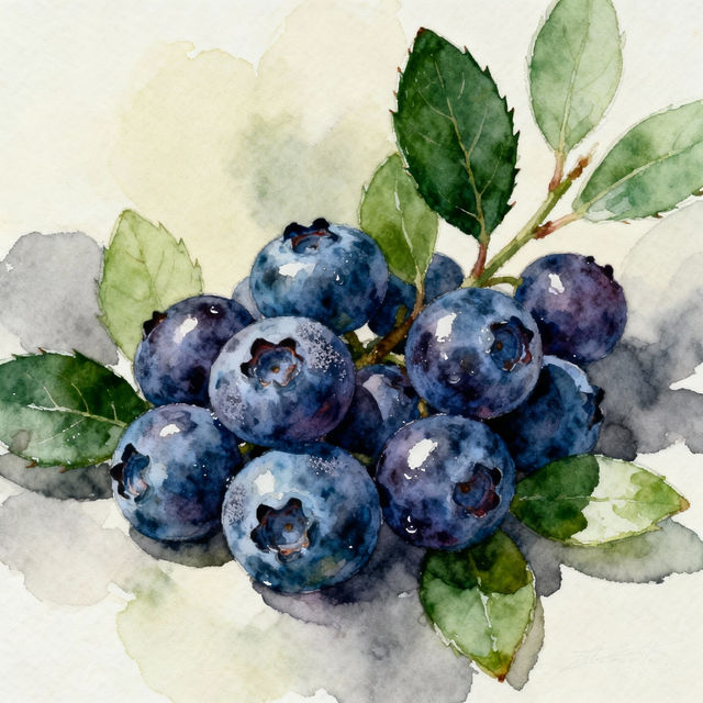 Blueberry Drawings - AI Generated Art gallery