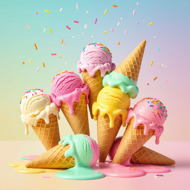Ice Cream Wallpapers - Made With AI gallery