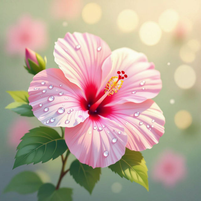 Cute Hibiscus Wallpaper - Made With AI gallery